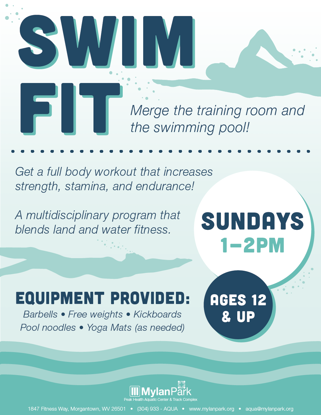 Swim Fit Program at the Peak Health Aquatic Center at Mylan Park